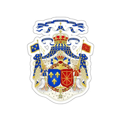 Grand Royal Coat of Arms of France & Navarre STICKER Vinyl Die-Cut Decal - The Sticker Space
