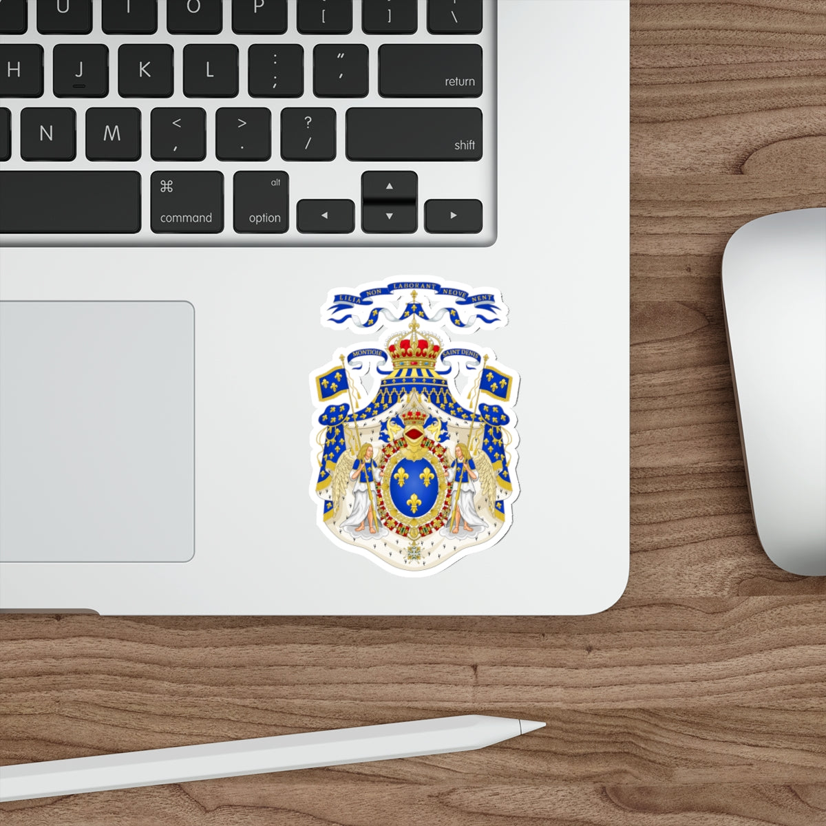 Grand Royal Coat of Arms of France STICKER Vinyl Die-Cut Decal-The Sticker Space