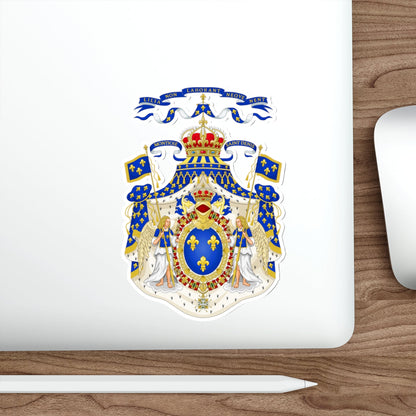 Grand Royal Coat of Arms of France STICKER Vinyl Die-Cut Decal-The Sticker Space