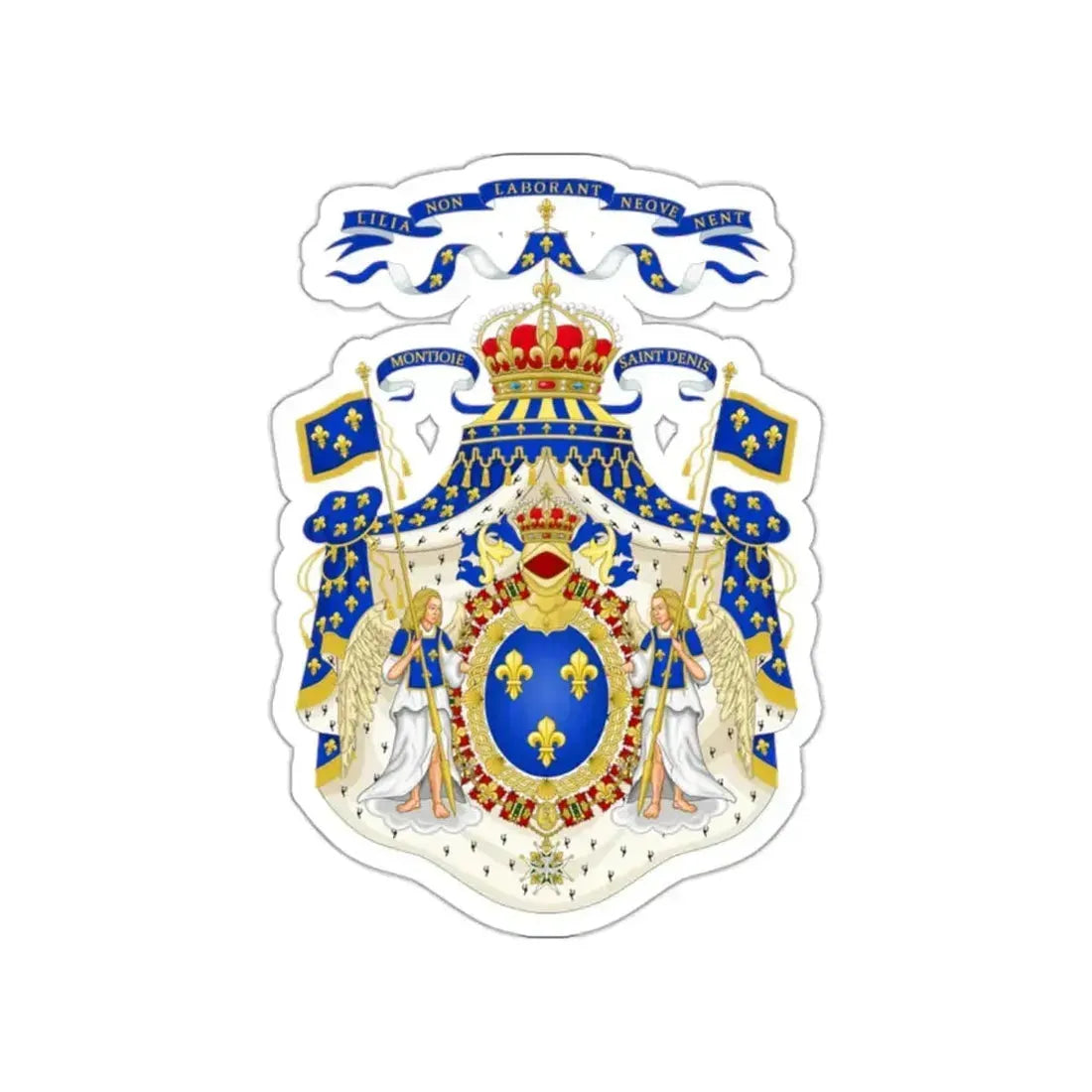 Grand Royal Coat of Arms of France STICKER Vinyl Die-Cut Decal 2 Inch - The Sticker Space
