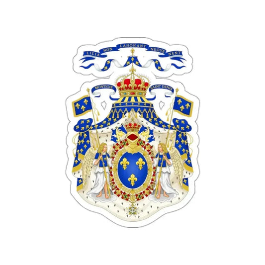 Grand Royal Coat of Arms of France STICKER Vinyl Die-Cut Decal 2 Inch - The Sticker Space