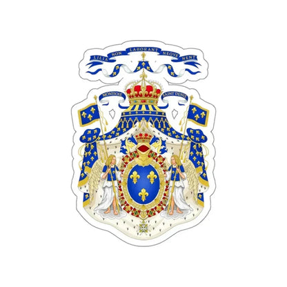 Grand Royal Coat of Arms of France STICKER Vinyl Die-Cut Decal 3 Inch - The Sticker Space