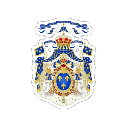 Grand Royal Coat of Arms of France STICKER Vinyl Die-Cut Decal 4 Inch - The Sticker Space