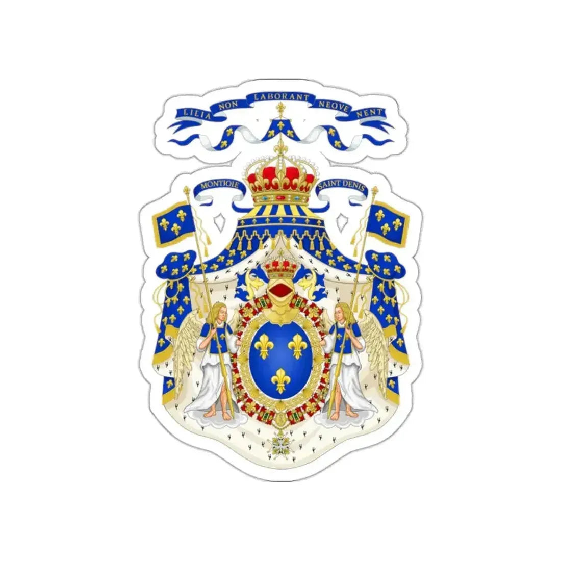 Grand Royal Coat of Arms of France STICKER Vinyl Die-Cut Decal - The Sticker Space