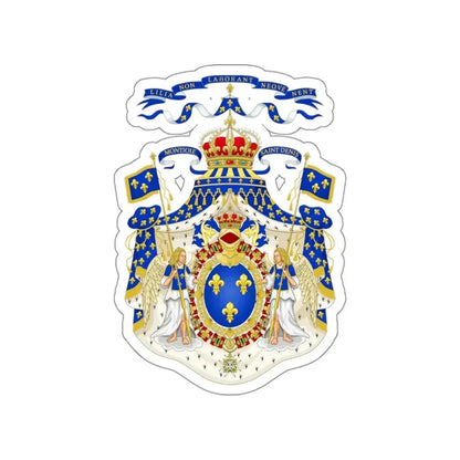 Grand Royal Coat of Arms of France STICKER Vinyl Die-Cut Decal - The Sticker Space