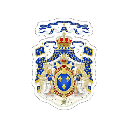 Grand Royal Coat of Arms of France STICKER Vinyl Die-Cut Decal - The Sticker Space