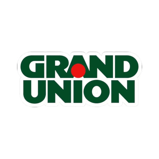Grand Union Supermarkets Inc. (Logo) STICKER Vinyl Kiss-Cut Decal 2 Inch White - The Sticker Space