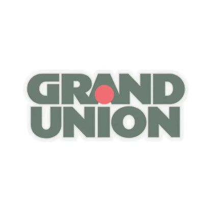 Grand Union Supermarkets Inc. (Logo) STICKER Vinyl Kiss-Cut Decal 3 Inch Transparent - The Sticker Space