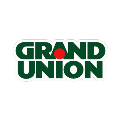 Grand Union Supermarkets Inc. (Logo) STICKER Vinyl Kiss-Cut Decal 3 Inch White - The Sticker Space