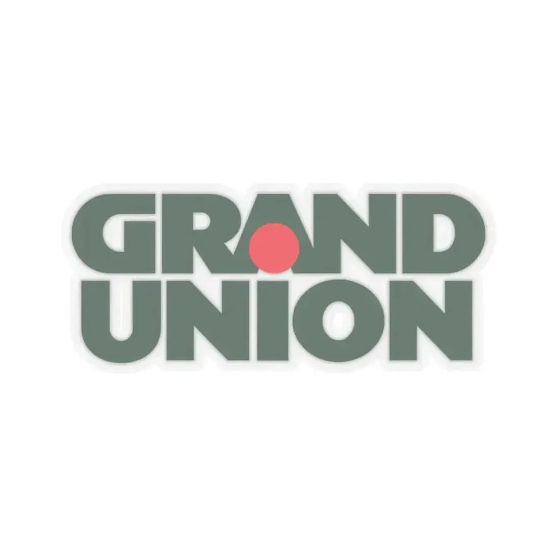 Grand Union Supermarkets Inc. (Logo) STICKER Vinyl Kiss-Cut Decal 4 Inch Transparent - The Sticker Space