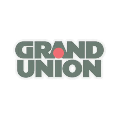 Grand Union Supermarkets Inc. (Logo) STICKER Vinyl Kiss-Cut Decal 4 Inch Transparent - The Sticker Space