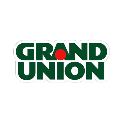 Grand Union Supermarkets Inc. (Logo) STICKER Vinyl Kiss-Cut Decal 4 Inch White - The Sticker Space
