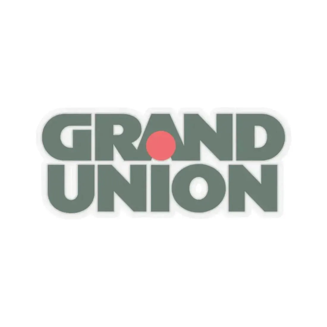 Grand Union Supermarkets Inc. (Logo) STICKER Vinyl Kiss-Cut Decal 6 Inch Transparent - The Sticker Space