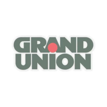Grand Union Supermarkets Inc. (Logo) STICKER Vinyl Kiss-Cut Decal 6 Inch Transparent - The Sticker Space