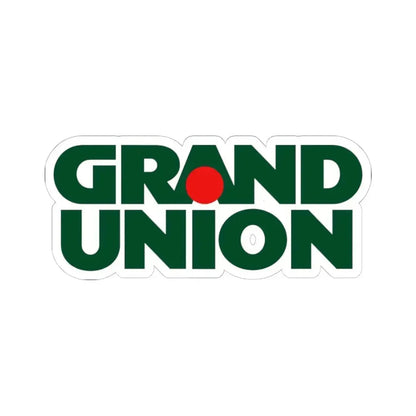 Grand Union Supermarkets Inc. (Logo) STICKER Vinyl Kiss-Cut Decal 6 Inch White - The Sticker Space