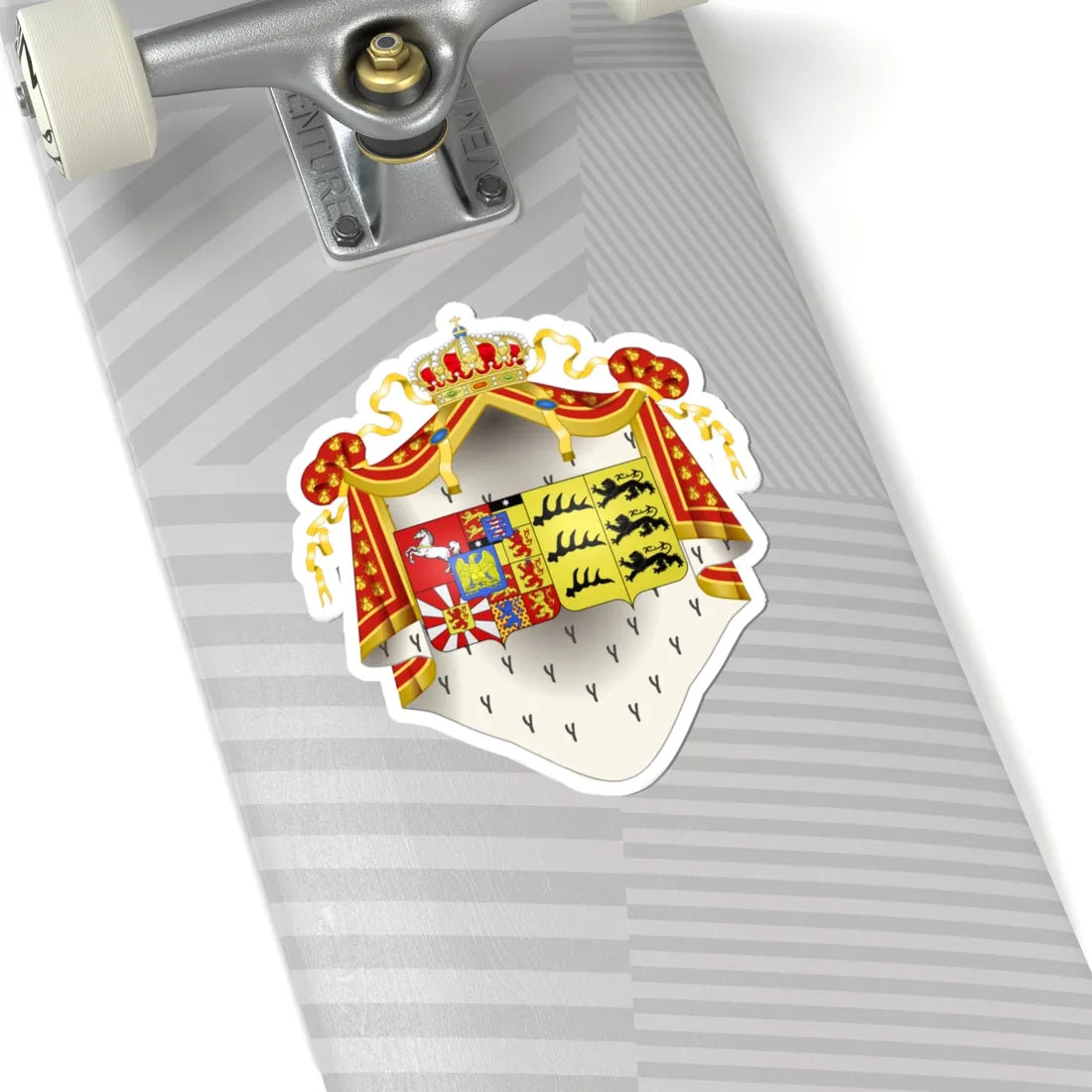 Grandes Armes Catherine de Wurtemberg (Germany) (Coat of Arms) STICKER Vinyl Kiss-Cut Decal - The Sticker Space
