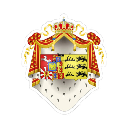 Grandes Armes Catherine de Wurtemberg (Germany) (Coat of Arms) STICKER Vinyl Kiss-Cut Decal - The Sticker Space
