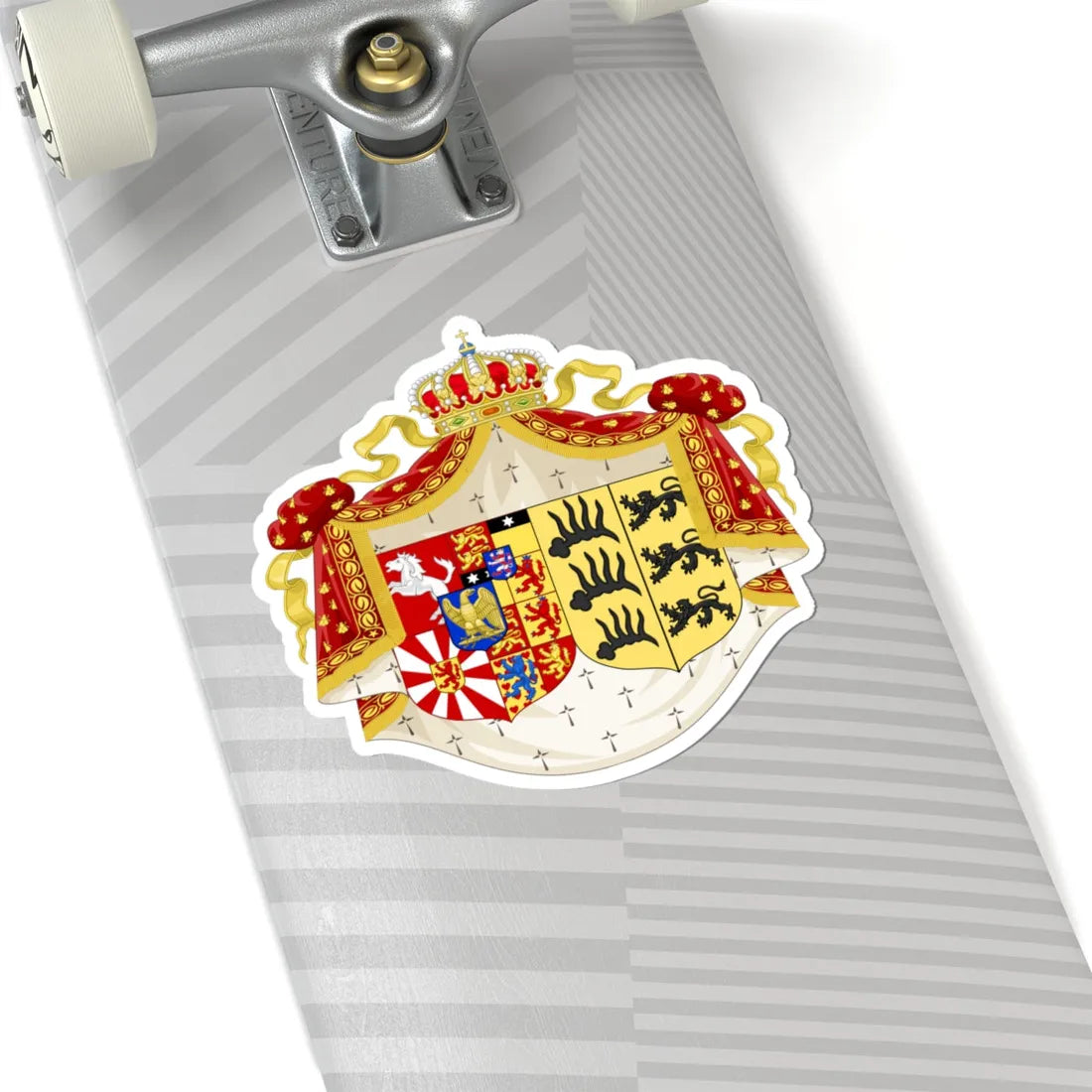 Grandes Armes Catherine de Wurtemberg2 (Germany) (Coat of Arms) STICKER Vinyl Kiss-Cut Decal - The Sticker Space