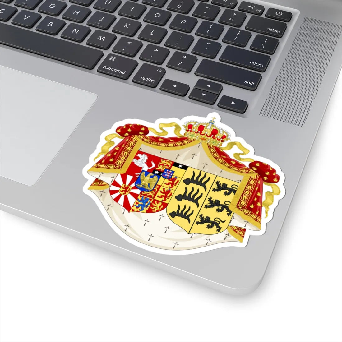 Grandes Armes Catherine de Wurtemberg2 (Germany) (Coat of Arms) STICKER Vinyl Kiss-Cut Decal - The Sticker Space