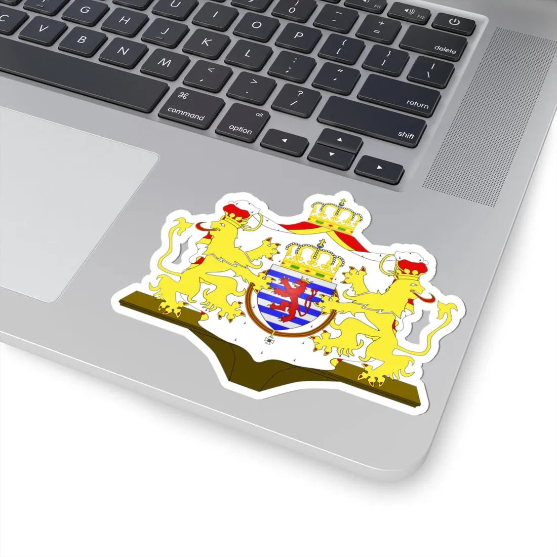 Grandes armes Luxembourg (Luxembourg) (Coat of Arms) STICKER Vinyl Kiss-Cut Decal - The Sticker Space