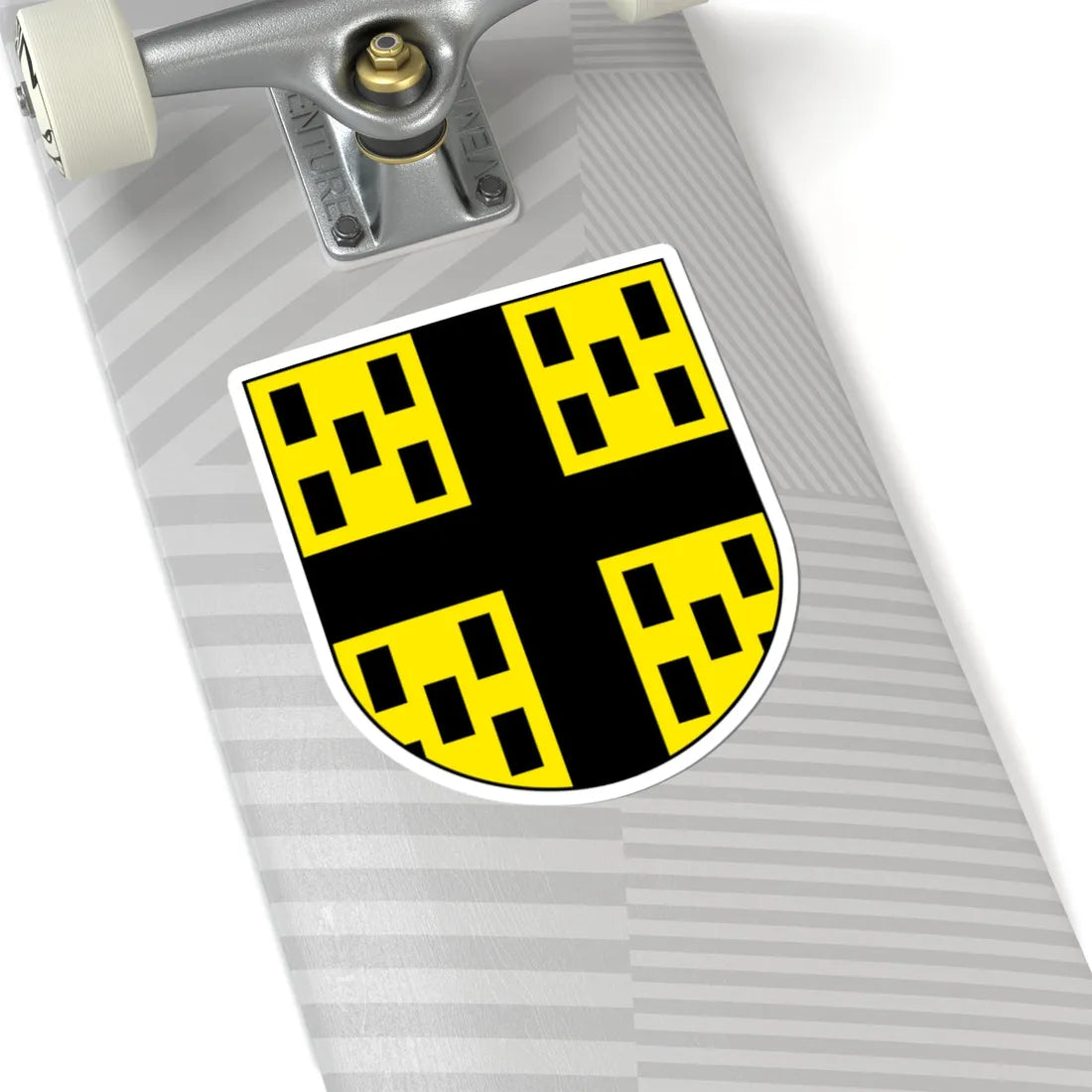 Grandfontaine-blazon (Switzerland) (Coat of Arms) STICKER Vinyl Kiss-Cut Decal - The Sticker Space