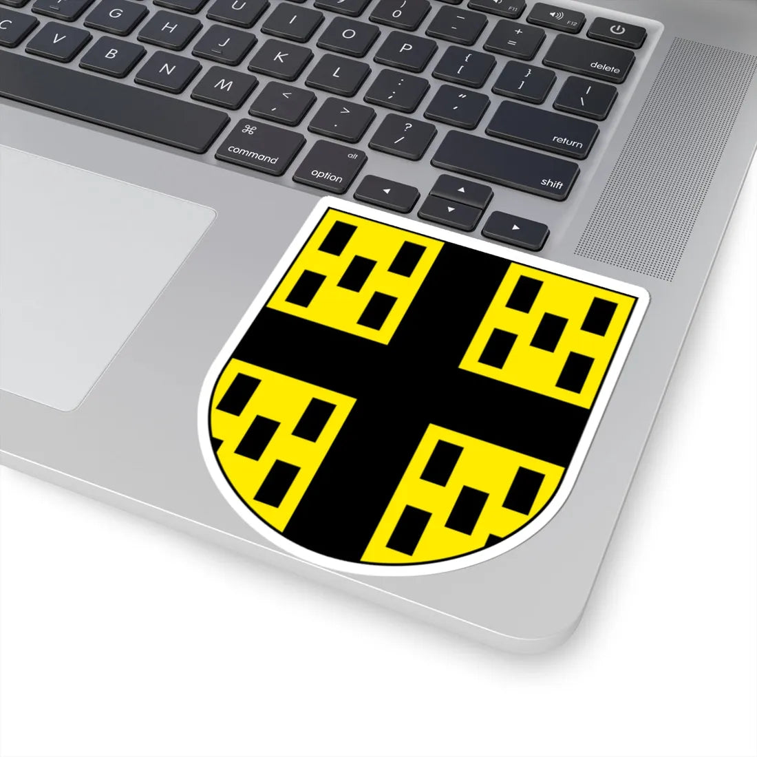 Grandfontaine-blazon (Switzerland) (Coat of Arms) STICKER Vinyl Kiss-Cut Decal - The Sticker Space
