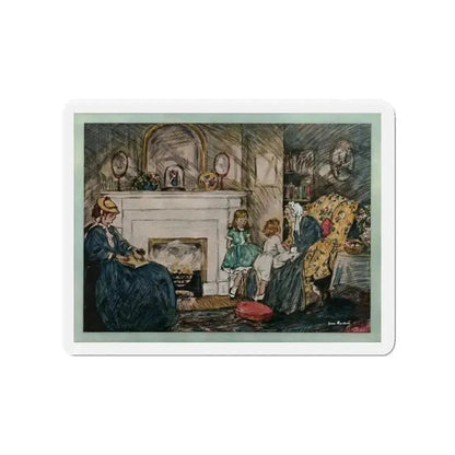 Grandmothers Then and Now (1), Ladies' Home Journal, September 1927 (Magazine Illustration) Refrigerator Magnet - The Sticker Space