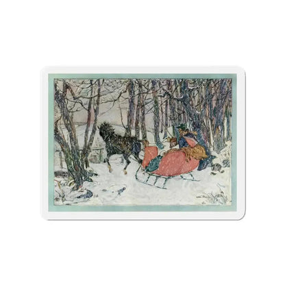 Grandmothers Then and Now (2), Ladies' Home Journal, September 1927 (Magazine Illustration) Refrigerator Magnet 4 Inch Die-Cut - The Sticker Space