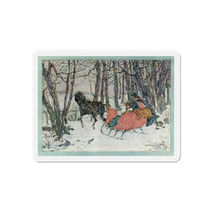 Grandmothers Then and Now (2), Ladies' Home Journal, September 1927 (Magazine Illustration) Refrigerator Magnet 6 Inch Die-Cut - The Sticker Space