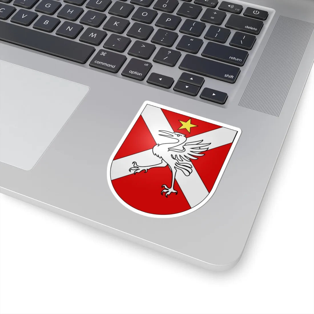 Grandvillard-coat of arms (Switzerland) (Coat of Arms) STICKER Vinyl Kiss-Cut Decal - The Sticker Space