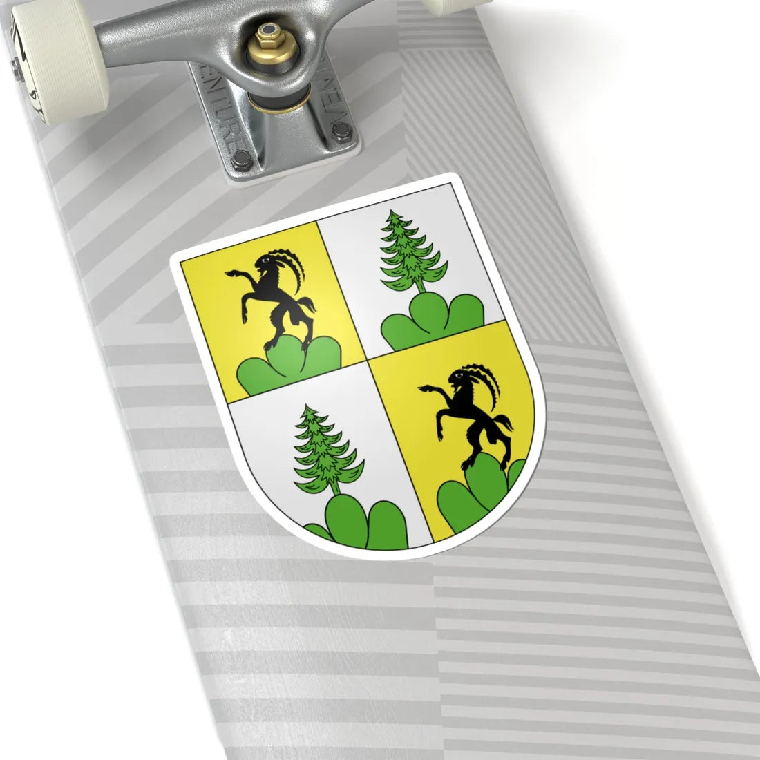 Granges-coat of arms (Switzerland) (Coat of Arms) STICKER Vinyl Kiss-Cut Decal - The Sticker Space