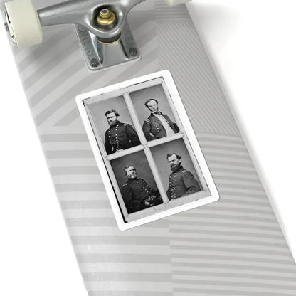 Grant, Sherman, Thomas, and Mcpherson (U.S. Civil War) STICKER Vinyl Kiss-Cut Decal - The Sticker Space