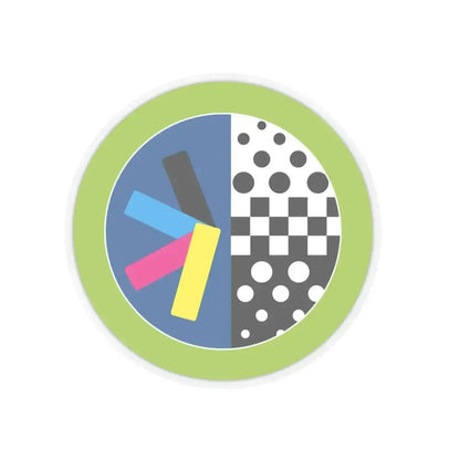 Graphic Arts (Boy Scout Merit Badge) STICKER Vinyl Kiss-Cut Decal 4 Inch Transparent - The Sticker Space