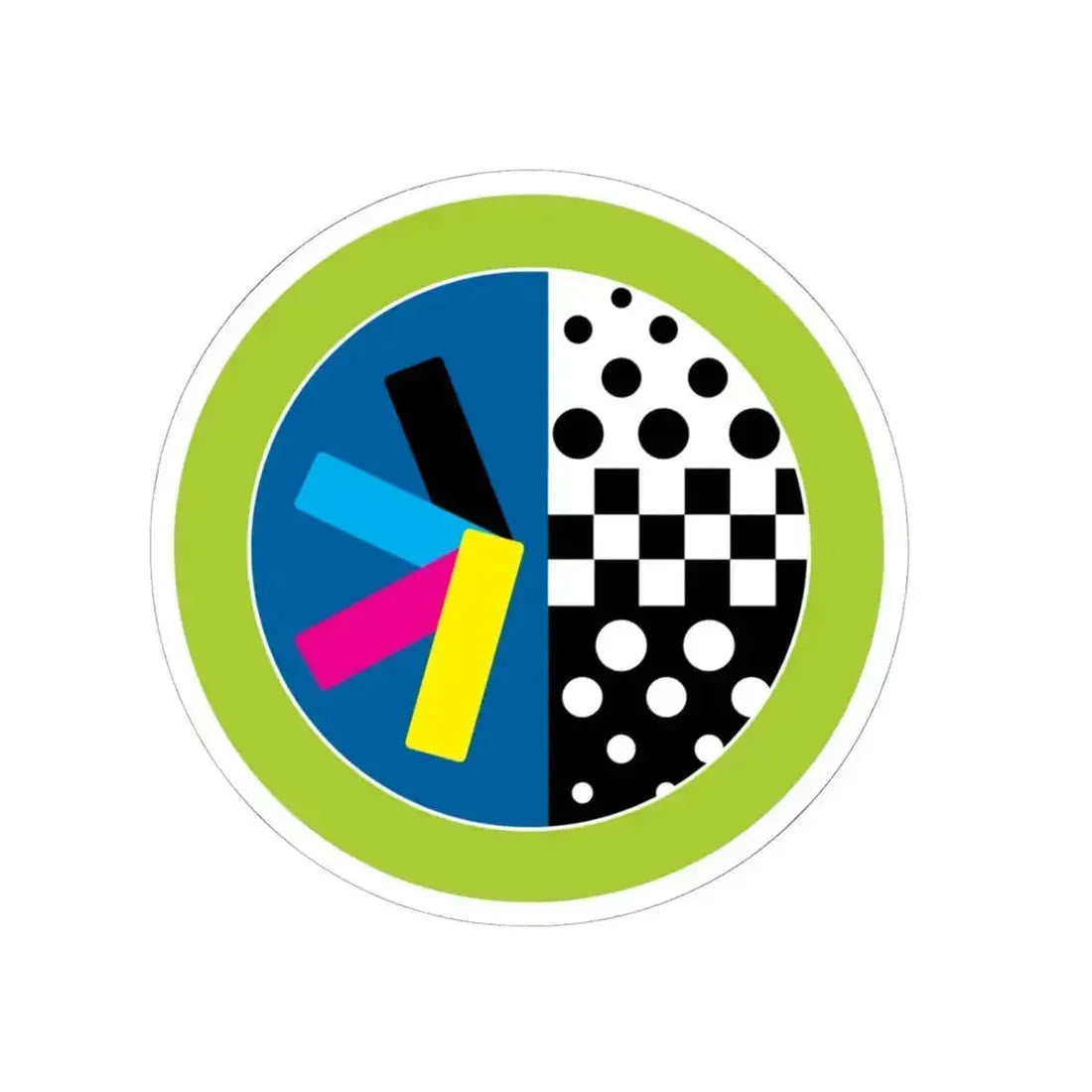 Graphic Arts (Boy Scout Merit Badge) STICKER Vinyl Kiss-Cut Decal 6 Inch White - The Sticker Space