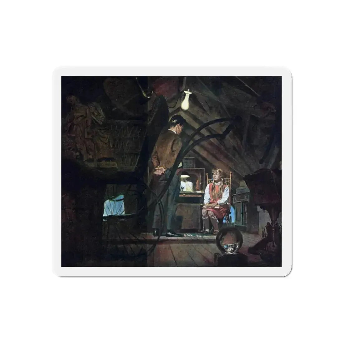 Grasshopper, Redbook, October 1964 (Magazine Illustration) Refrigerator Magnet 6 Inch Die-Cut - The Sticker Space