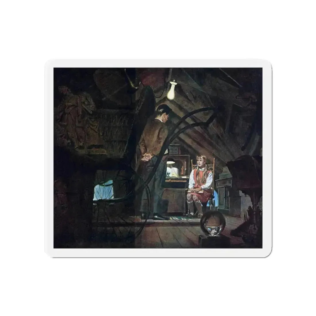 Grasshopper, Redbook, October 1964 (Magazine Illustration) Refrigerator Magnet - The Sticker Space