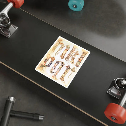 SKU:13212051865804122356 Sticker types:White Shape:Die-Cut Sizes:5" × 5"