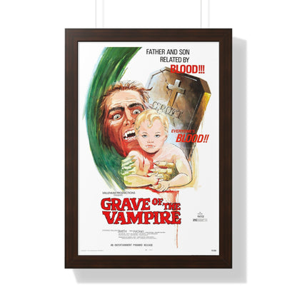 GRAVE OF THE VAMPIRE 1972 - Framed Movie Poster-16″ x 24″-The Sticker Space