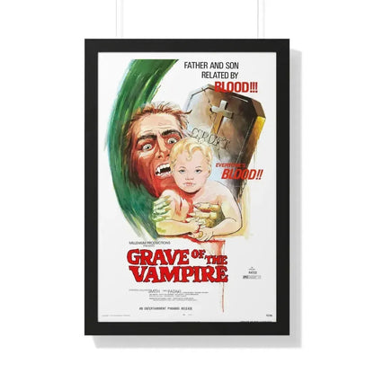 GRAVE OF THE VAMPIRE 1972 - Framed Movie Poster 20" x 30" Black - The Sticker Space