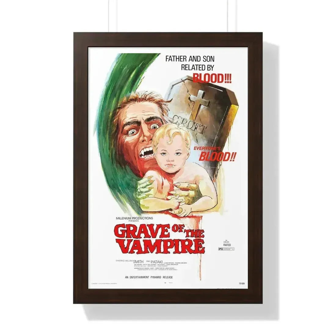 GRAVE OF THE VAMPIRE 1972 - Framed Movie Poster - The Sticker Space