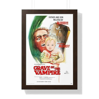 GRAVE OF THE VAMPIRE 1972 - Framed Movie Poster - The Sticker Space