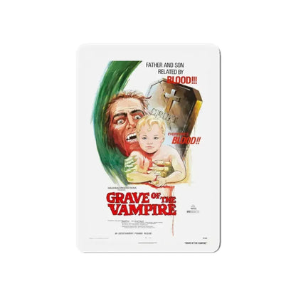 GRAVE OF THE VAMPIRE 1972 Movie Poster - Refrigerator Magnet - The Sticker Space