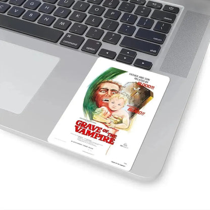GRAVE OF THE VAMPIRE 1972 Movie Poster - STICKER Vinyl Kiss-Cut Decal - The Sticker Space