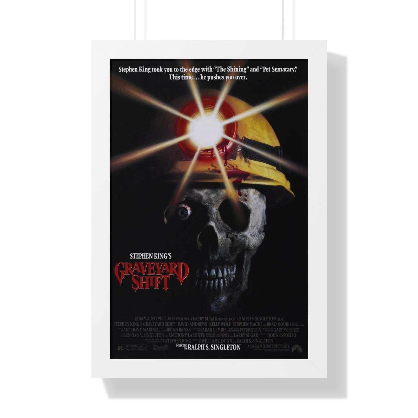 GRAVEYARD SHIFT 1990 - Framed Movie Poster-16″ x 24″-The Sticker Space