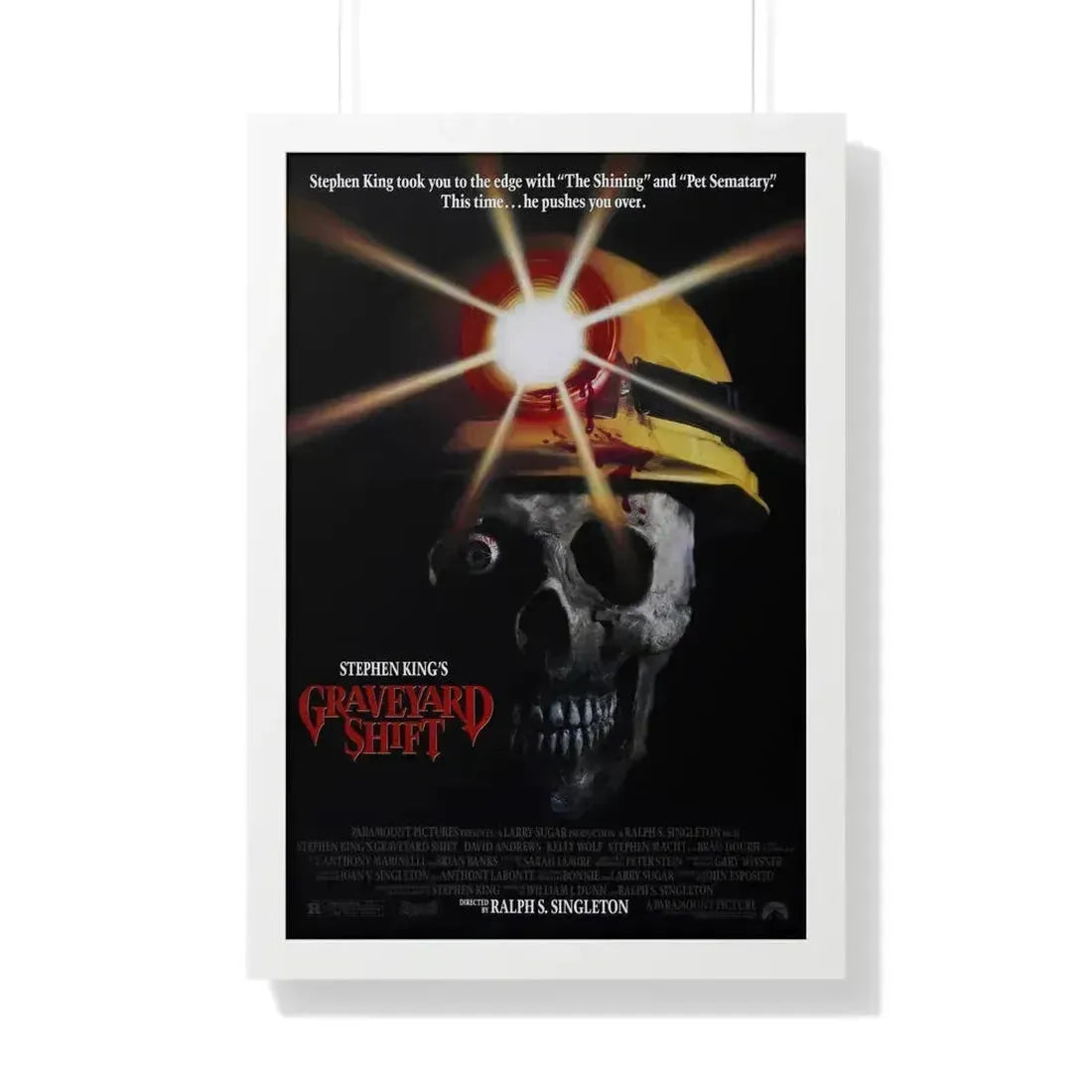 GRAVEYARD SHIFT 1990 - Framed Movie Poster 20" x 30" White - The Sticker Space