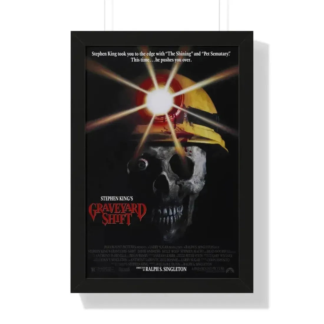 GRAVEYARD SHIFT 1990 - Framed Movie Poster - The Sticker Space