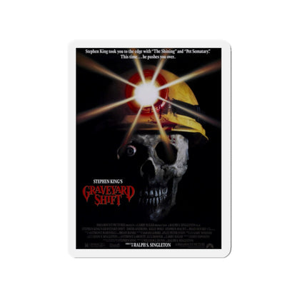 GRAVEYARD SHIFT 1990 Movie Poster - Die-Cut Magnet-2" x 2"-The Sticker Space