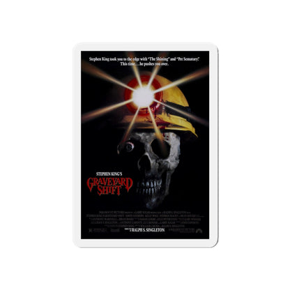 GRAVEYARD SHIFT 1990 Movie Poster - Die-Cut Magnet-6 × 6"-The Sticker Space