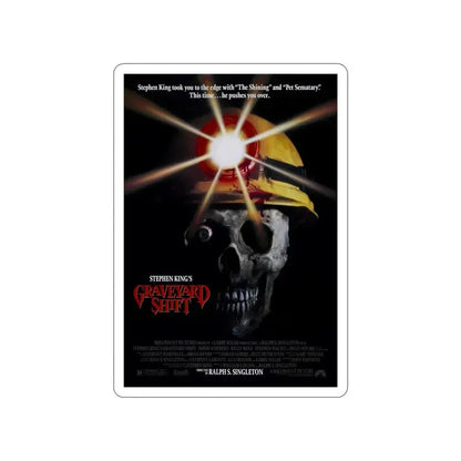 GRAVEYARD SHIFT 1990 Movie Poster STICKER Vinyl Die-Cut Decal 4 Inch - The Sticker Space