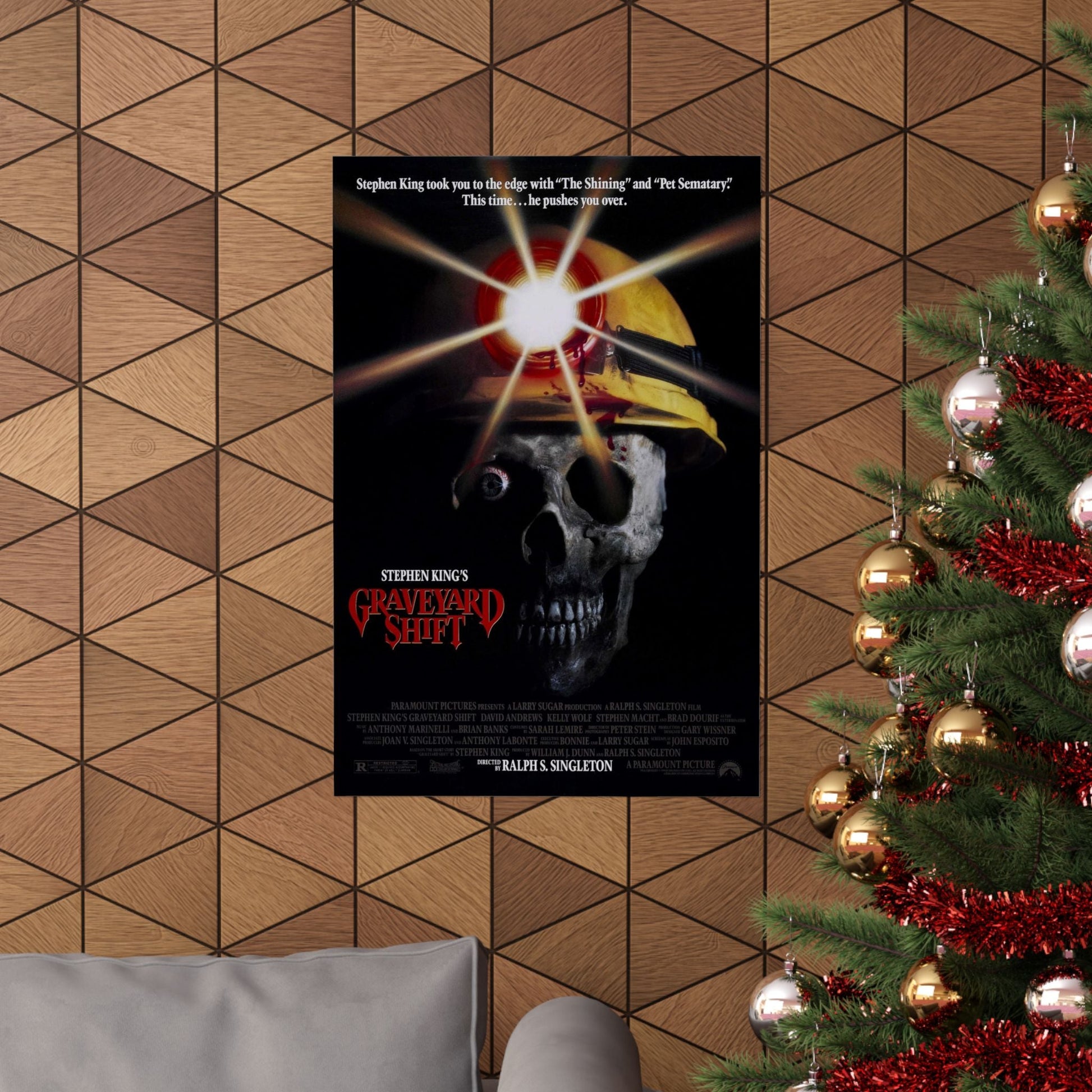 GRAVEYARD SHIFT 1990 - Paper Movie Poster-The Sticker Space